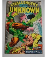 Challengers of the Unknown #56 DC Comic Good 1967 License to Kill - $167.96 MXN