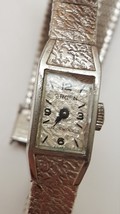 Vintage Gruen  Ladies   10k White Gold Plated Watch - £140.28 GBP