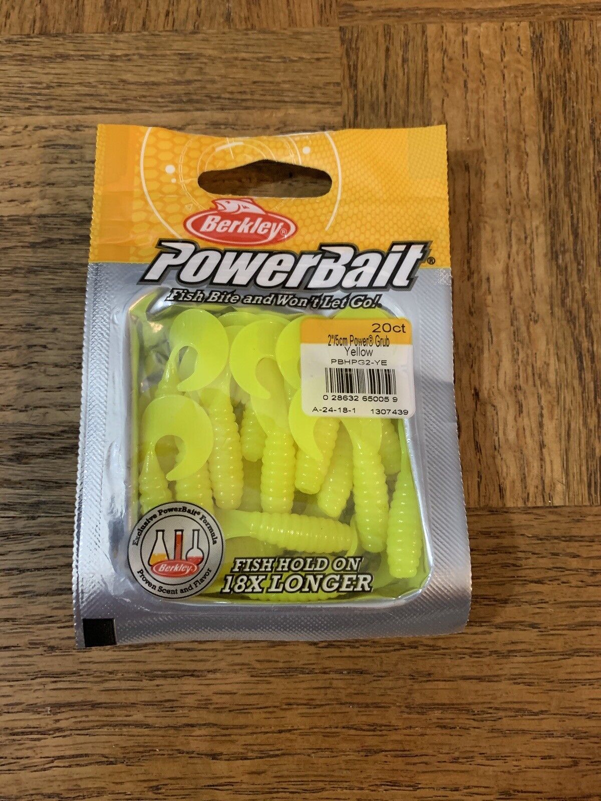 Berkley Powerbait Power Grub Yellow 2IN - $6.81
