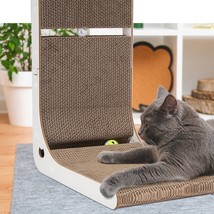L-shaped Cat Scratching Post Portable Cat Scratchers for Indoor Cats and... - £40.25 GBP