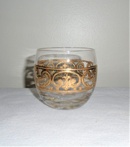 Georges Briard Spanish Gold Roly Poly Cocktail Glass Mid Century 1960s B... - $19.80