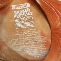 Broken Promises Zumiez T-Shirt Hot Wheels Tie Dyed Orange Men&#39;s Medium - $19.75