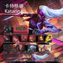 League of Legends Themed Keycaps Katarina Du Couteau PBT heat-sublimatio... - $40.00