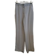 Akris 100% Mulberry Silk Gray Dress Trouser Pants Women Size 4 Straight Leg - $72.93