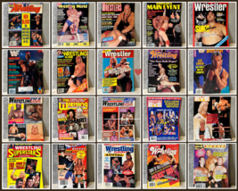 VTG Huge Lot (20) Wrestling Magazines- WWF WCW NWA Hogan Dusty Sting Flair - £61.85 GBP