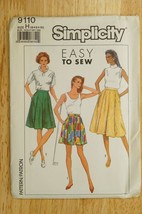 9110 Simplicity Sewing Pattern Easy Size H 6-10 Ladies Culottes Pattern Uncut - £7.72 GBP