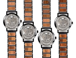 Groomsmen Watches, Gift Set, Personalized Wood Watch, Mens Wooden Watch,... - $177.00