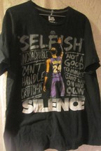 Vintage Kobe Bryant T-Shirt Selfish-Silence Size Large - £38.08 GBP