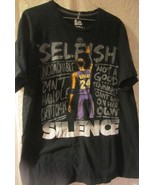 Vintage Kobe Bryant T-Shirt Selfish-Silence Size Large - £37.41 GBP