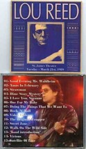 Lou Reed / Velvet Underground - St James Theater March 21st . 1989 ( LOU REED Li - £18.37 GBP