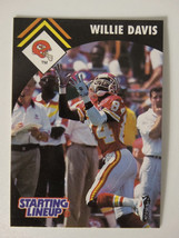 1995 Starting Lineup Willie Davis Kansas City Chiefs Kenner NFL Football Card - £0.79 GBP