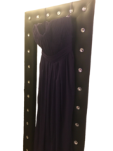 Badgley Mischka Sz 2 Purple Violet Plum Flora Chiffon Gown Homecoming Bridesmaid - £14.78 GBP