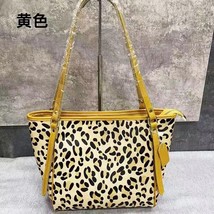 Leather Genuine Goods Genuine Leather Leopard Print Tote Bag Autumn All-Match Sh - £54.34 GBP