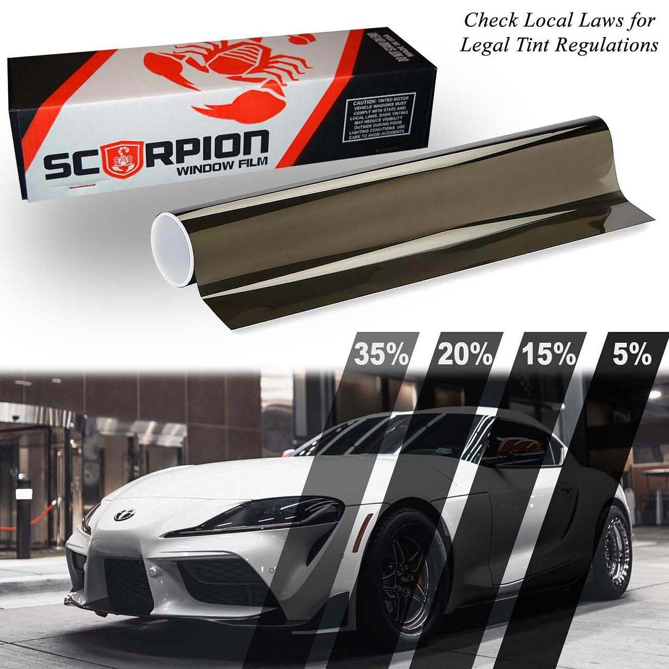 Scorpion Window Tint Carbon Plus Series 2-Ply 5% 24´´ x 100´ Roll - $174.49