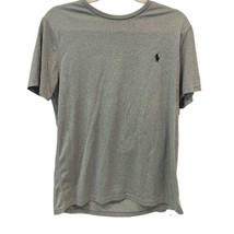 Ralph Lauren Polo Men&#39;s Medium Short Sleeve Crew Neck Logo Grey Gray Tee Shirt - £9.63 GBP