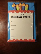 It&#39;s A Birthday Party Invitations set of 12 - £10.03 GBP