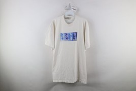 Vintage 90s Aeropostale Mens Large Spell Out Surfing Short Sleeve T-Shirt White - £34.40 GBP