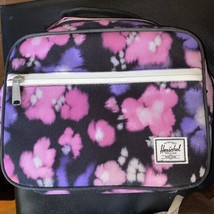 Herschel Supply Co.  Insulated Soft Lunch Box. Pink And Purple Tie Dyed Flowers - £15.82 GBP