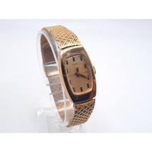 Vintage Timex Mechanical Watch Women Running Gold Tone 18mm - £19.26 GBP