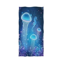 Magic Underwater Gleamy Jellyfish Printed Luxury Soft Highly Absorbent L... - £18.17 GBP