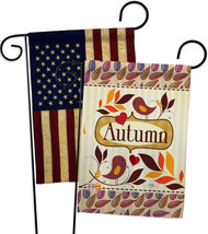 Birds Autumn - Impressions Decorative USA Vintage - Applique Garden Flags Pack - - £24.75 GBP