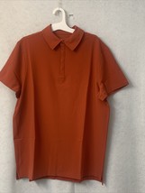 Men&#39;s Stretch Woven Polo Shirt - All in Motion™ - Red -- Size S - £5.45 GBP