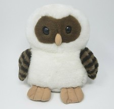 9&quot; Vintage 1988 Ganz Ernest White &amp; Brown Owl Stuffed Animal Plush Toy H089L - £52.27 GBP