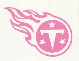 Pink Tennessee Titans fire helmet decal sticker window hard hat laptop - £2.78 GBP+