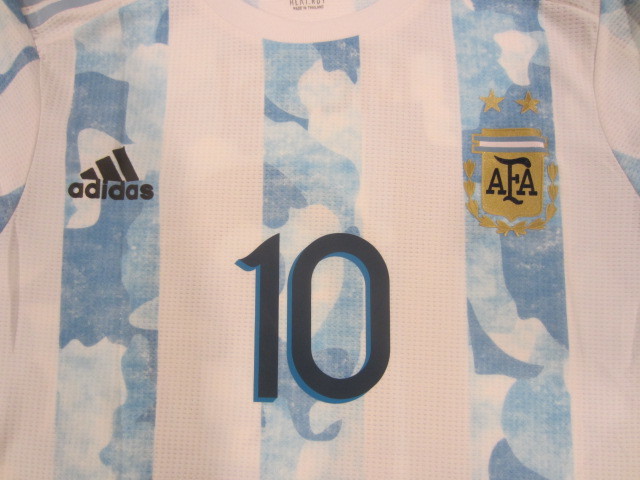 Lionel Messi Argentina World Cup Qualifiers Match Home Soccer Jersey