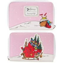 Loungefly Dr Seuss The Grinch Who Stole Christmas Sleigh Zip Around WalleT - $30.00