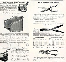 1922 N.T. Bushnell Pruning Shears Advertisement Catalogue Hardware DWA22 - $24.99