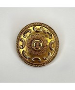 Vintage Auth Chanel Button Gold CC 28mm - $1,718.93 MXN