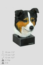 Border Collie, dog marble statue, painted, limited edition, make your own statue - £128.69 GBP