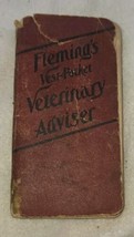 Fleming BROS Chemist Union Stockyard CHICAGO Vest Pocket Vet Adviser Boo... - £24.58 GBP