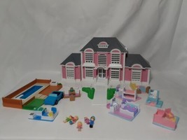 Vtg My Pretty Dollhouse 1994 Lewis Galoob Miniatures House Family Accessories - £41.74 GBP