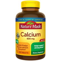 Nature Made Calcium 600 mg Tablets with Vitamin D3, 220 Count Value Size..+ - $29.69