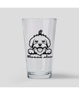 MALTESE TOILET PROBLEM DRINKING Drinking Glass - $30.00