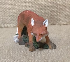 Vintage Resin Red Fox Figurine Pointy Snout Wildlife Woodland Critter - £11.87 GBP