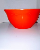 Vintage Red Fired On McGee Bell Shaped Mixing Bowl - £21.72 GBP