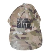 Pennsylvania National Guard Camo Baseball Cap Hat Khaki Green Cloth Hook... - $223.01 MXN
