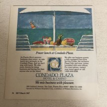 1987 Condado Plaza Hotel And Casino Vintage Print Ad pa11 - $7.91