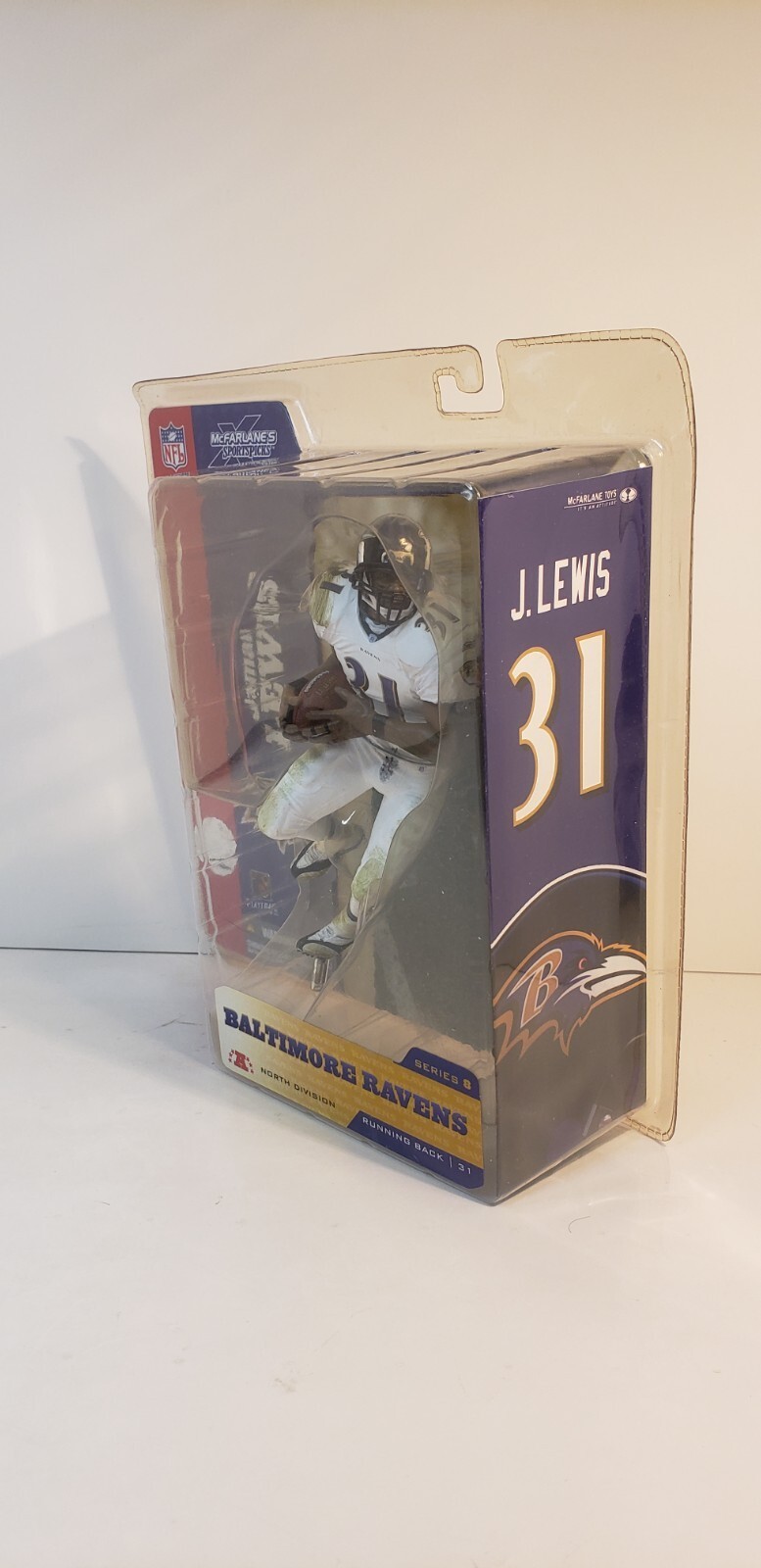 Jamal Lewis McFarlane Series 8 Baltimore Ravens  Figure - 2004 - WHITE JERSEY Item image 4