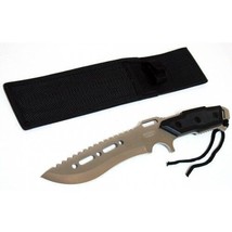 Defender-Xtreme 12&quot; Full Tang Silver Combat Ready Hunting Knife W/ Black... - €15,24 EUR