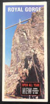 1969 Royal Gorge Bridge Aerial Tramway Colorado Flyer Brochure Travel So... - £10.96 GBP