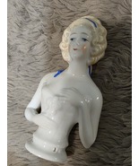 German porcelain pincushion half-doll.C.1900. - $758.18 MXN