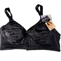 Bali Spa Closure Wirefree Bra 40D Black Full Coverage Straps Stretch M-F... - $22.03 CAD