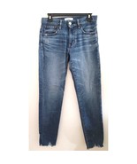 Moussy Vintage Saab Raw Hem Distressed Skinny Ankle Jeans - $170.96 CAD
