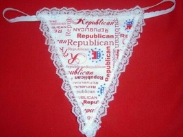 New Sexy Womens REPUBLICAN Politics Gstring Thong Lingerie Panties Under... - £14.91 GBP