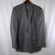 Chaps Ralph Lauren 42L Gray Glenn Plaid 2Btn Blazer Suit Jacket Sport Coat - £19.69 GBP