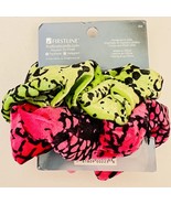 Firstline Evolve Ponytail Holders Pink/Black &amp; Green/Black - 2pc - $149.20 MXN